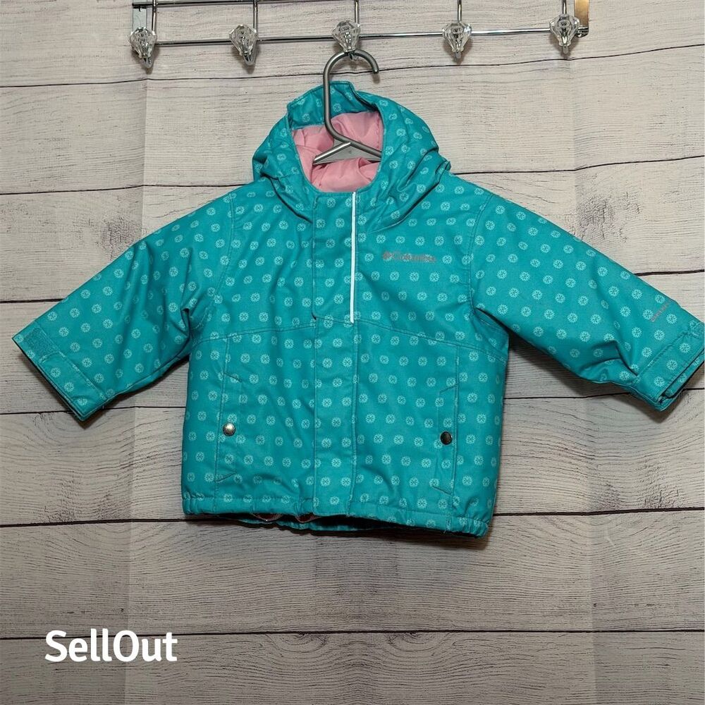 Columbia Kids Winter Jacket Turquoise color Size 6-12 Mo. Cute.  Trusted brand.